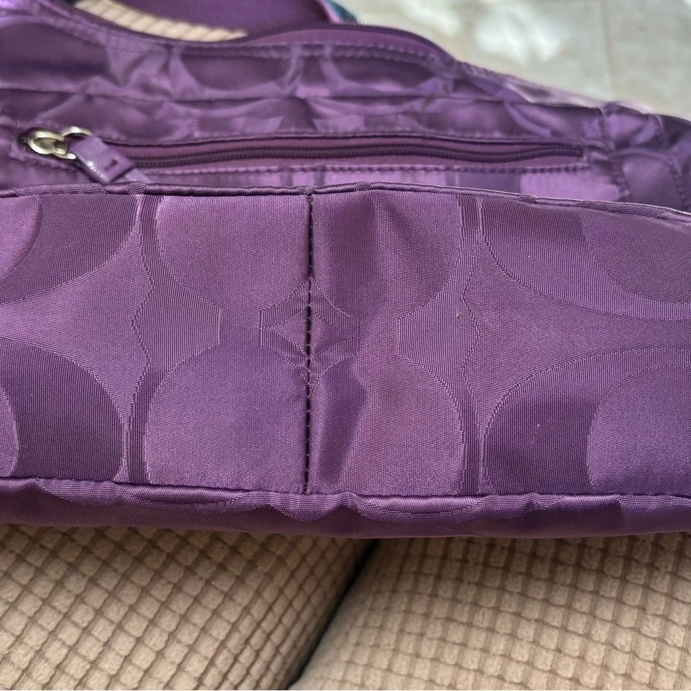COACH Getaway Nylon Shoulder Bag Rich purple - Picture 7 of 14